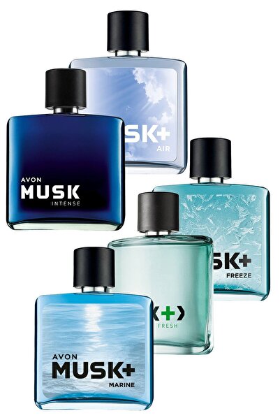 AVON Musk Marine, Fresh, Freeze, Intense Ve Air Erkek Parfüm Paketi
