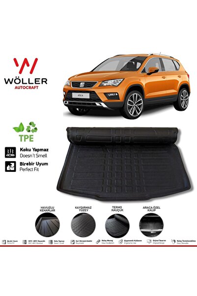 wöller Seat Ateca Bagaj Havuzu 2017 2023 Arası 3d Ultraflex Esnek