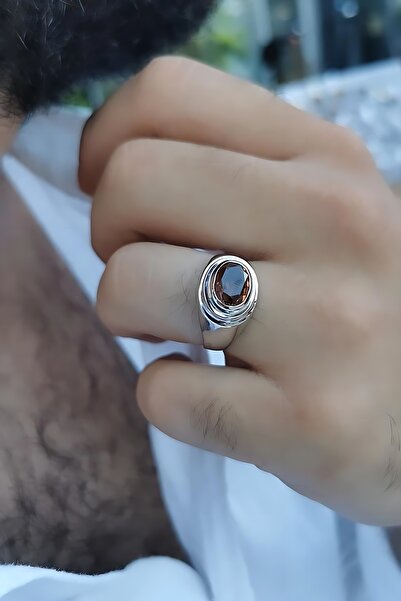Utku Kuyumculuk 14 AYAR SULTANİT TAŞLI ERKEK YÜZÜK