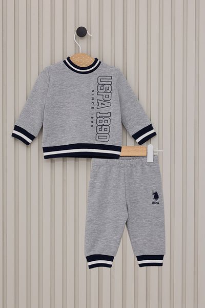 U.S. Polo Assn. Licensed New Series 2-Piece Baby Bottom and Top Set