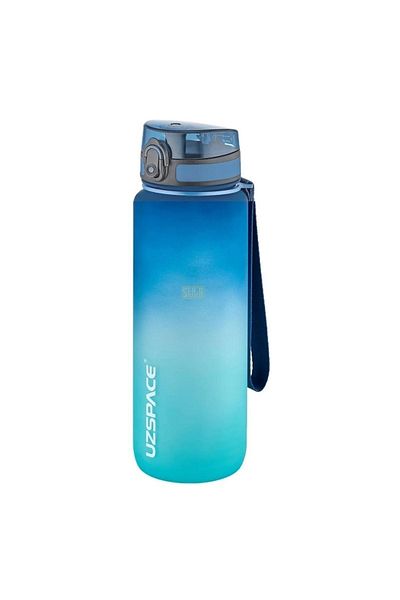 Uzspace 800ml Large Size Soft Touch Double Color Motivational Tritan Water Bottle