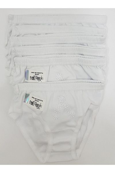 Berrak Girl's Daisy Bikini Panties 6 Pieces