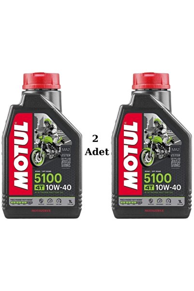 Motul 5100 10W 40 4T Motosiklet Motor Yağı 4T 1 Litre (2 Adet)