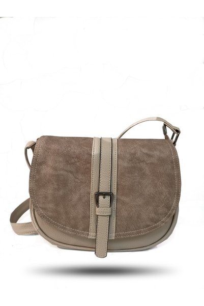 Kumru Çanta K. Beige Women's Strappy Crossbody Bag