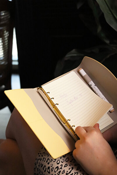 Victoria's Journals Mekanizmalı Defter 12x17cm Ivory 96 yaprak