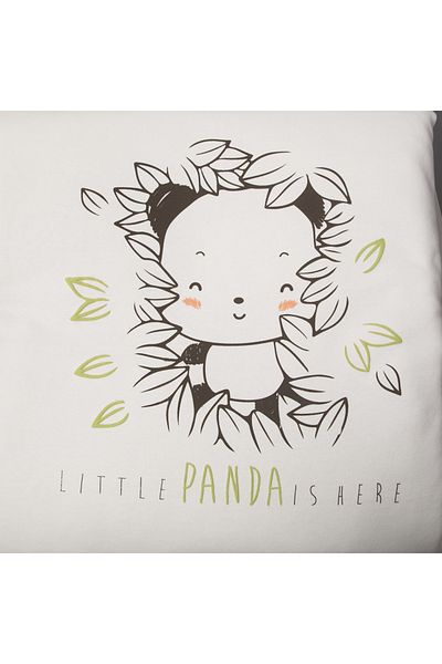 Bebetto Hello Panda Μπεζ Κουβέρτα - Ίνες Interlock, 80x85cm B823