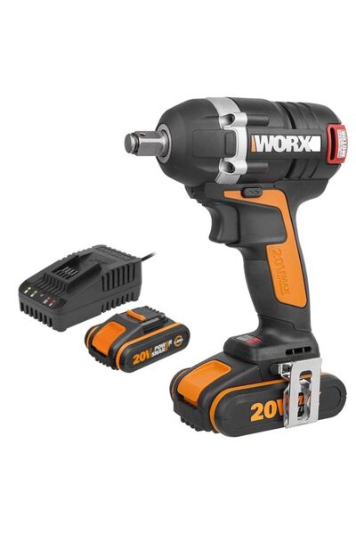 WORX Wx279.9cb 20volt/2.0ah Li-ion Çift Akülü Şarjlı 300nm Kömürsüz Profesyon...