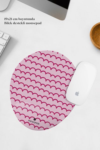 Mincanas Colorful Wrist Supported Oval Mouse Pad Mouse Pad
