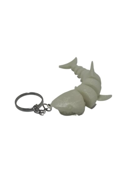 eoshop Phosphorescent Night Glowing Animated Shark Keychain