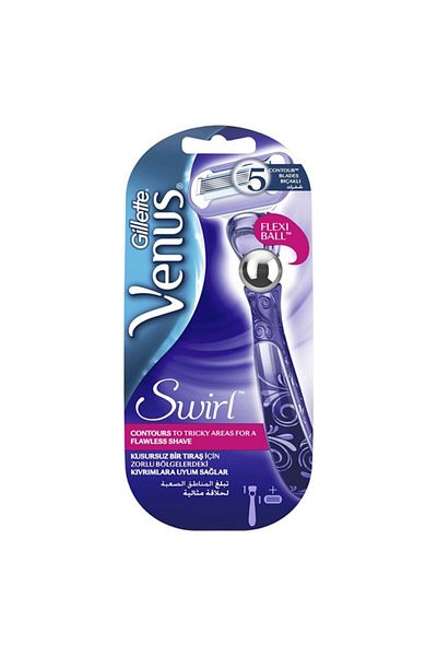 Gillette Gillette Venus Swirl FlexiBall Women's Razor, Single Blade