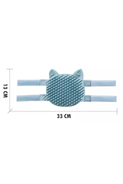 TEKNETSTORE Soft Silicone Cat Mint - Fixable, Scented Massage and Cleaning Bath Brush Toy