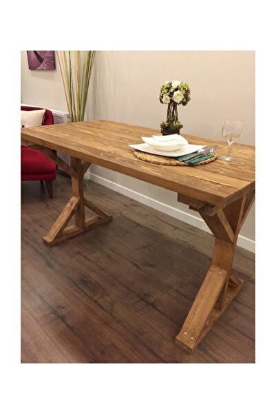 Genel Markalar Doğal Ahşap Yemek Masası Çalışma Masası Ofis Masası Kelebek Tü...