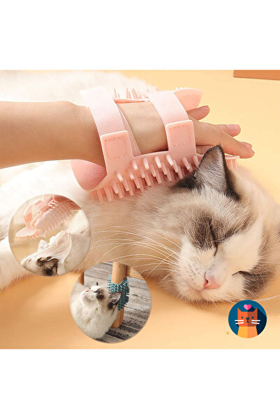 TEKNETSTORE Soft Silicone Cat Mint - Fixable, Scented Massage and Cleaning Bath Brush Toy
