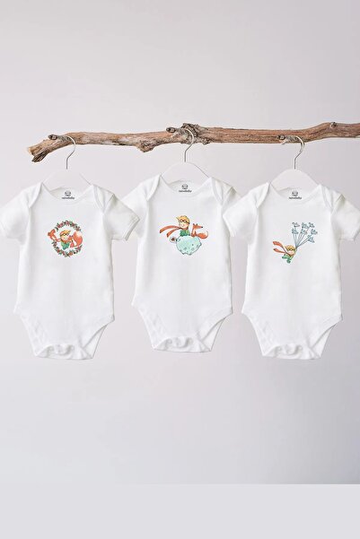 Naive Baby بدلة أطفال قطن 100% - 3 قطع الأمير الصغير بادي - بدلة أطفال بادي -...