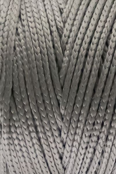 Yüncü Nihat 200gr - 200mt - 2,5mm Γκρι πολυεστερική τσάντα μακραμέ σχοινιού