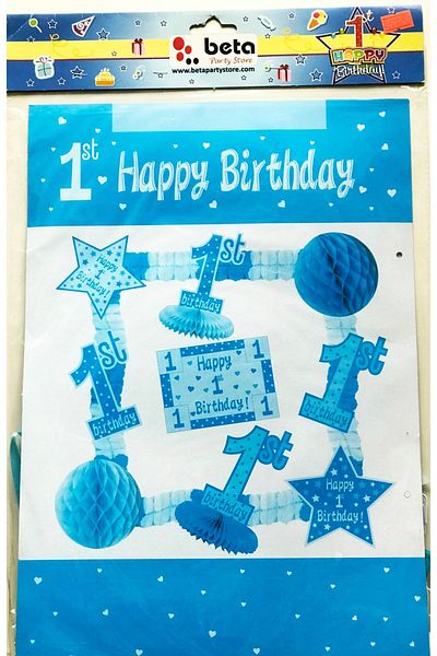 Morligo 1st Year Birthday Decoration Set P2