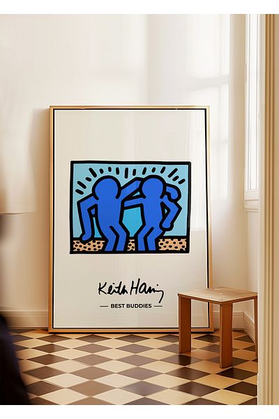 ARTHOUSECOLLECTIVE Αφίσα Keith Haring - Best Buddies - Αφίσα χωρίς πλαίσιο σε μεγέθη ζωγραφικής