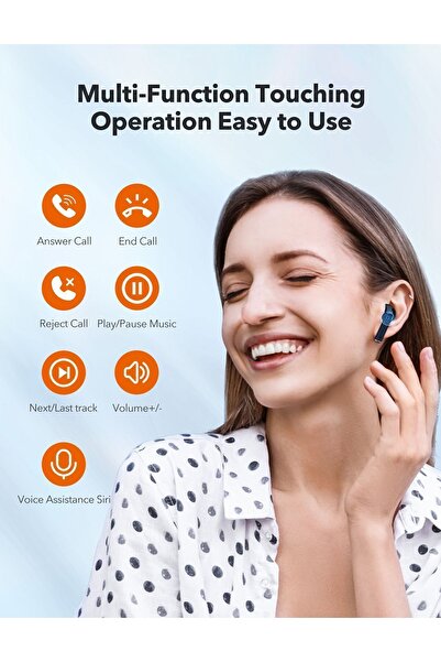 TaoTronics Tt-bh1122-blue Bt 5.4kablosuz Kulakiçi Bluetooth Kulaklık Mavi