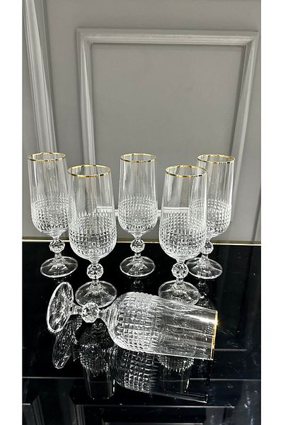 Bohemia Crystalex Claudia Brown Side Water Glass