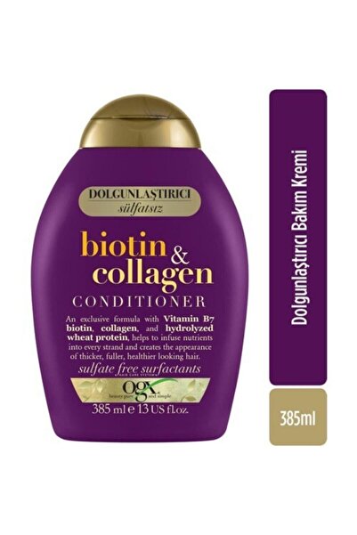OGX Dolgunlaştırıcı Biotin ve Kolajen Bakım Kremi 385 ml