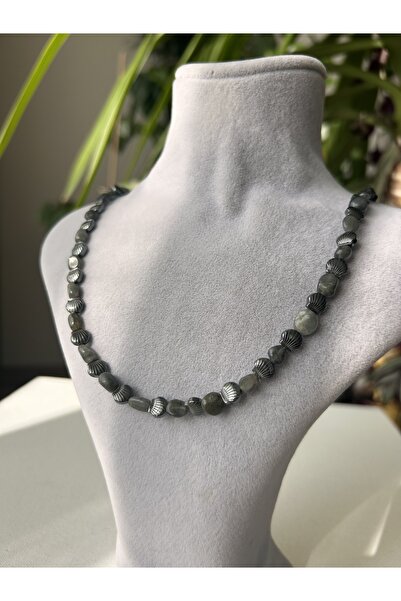 Doğaltaş قلادة لابرادوريت الهيماتيت