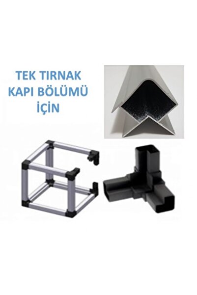 evcil sanal market Alüminyum Tek Tırnak Profil (1 Mt)