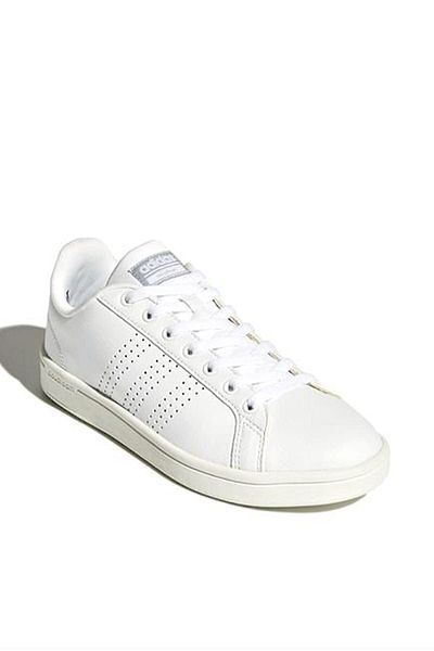 adidas Cf Advantage Cl W White Silver Women's Sneaker Shoes 100350757