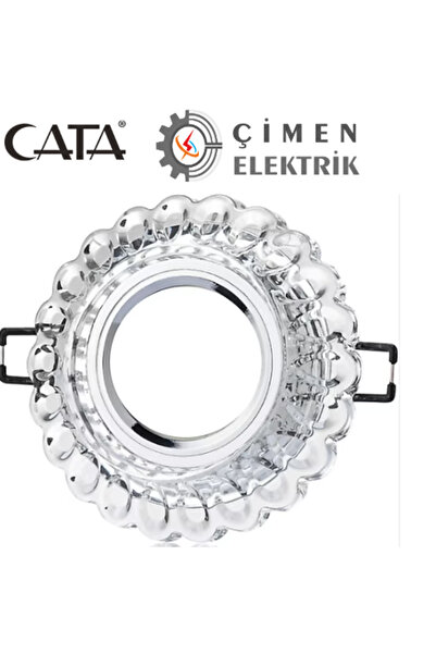 Cata 10 Adet Ct 6594 Sümbül Cam Spot Kasası Led Çerçeveli Günışığı