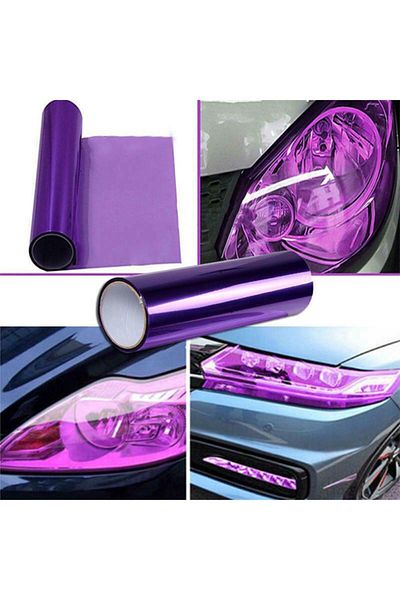 MeyZone Headlight Stop Film Headlight Foil Purple Headlight Scratch Anti-Scratch Foil 100cm X 30cm