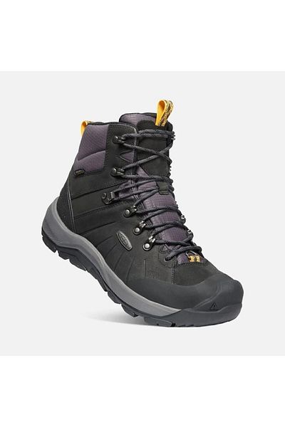 Keen Revel 4 Mid Polar M-black/magnet - Αδιάβροχες ανδρικές μπότες χιονιού - Μαύρο