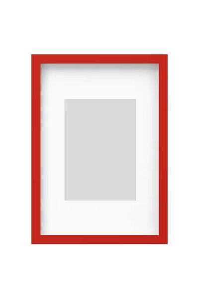 IKEA Rödlam Red A4 Deep Thick Edged Wooden Photo Frame with Paspart
