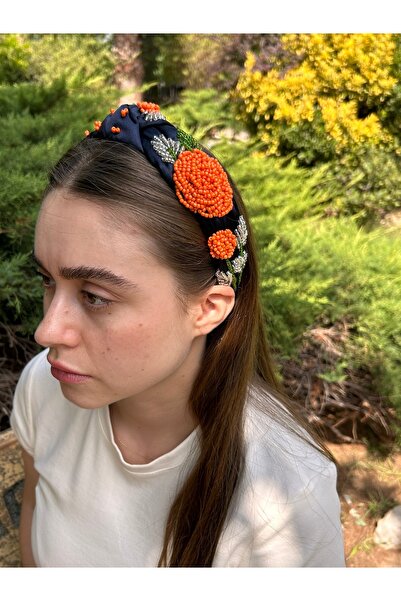 ByMerve Bym072 - تاج شعر نسائي بتصميم فريد من نوعه، تصميم يدوي ومطرز بالخرز