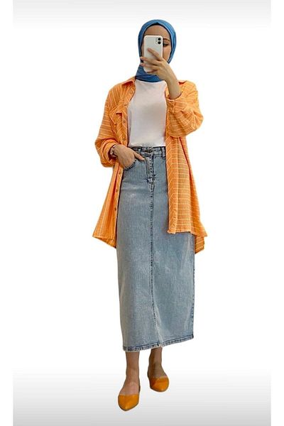 Meryemce Butik FUSTA DENIM HMS