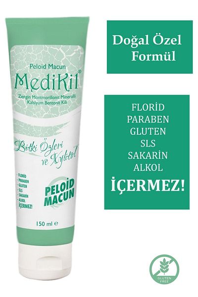 Medikil Peloid Toothpaste Plant Extracts and Xylitol 150 ml