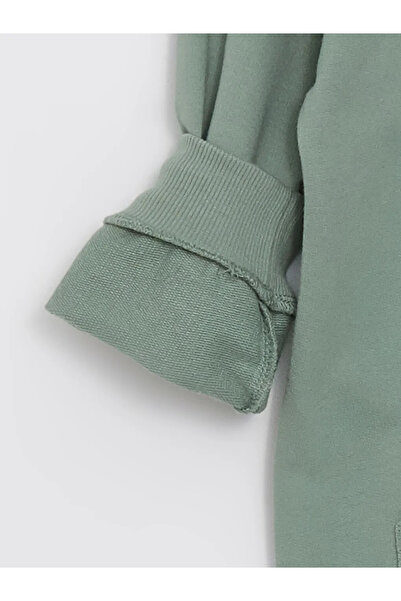 LC Waikiki Navy Blue Baby Boy Sweatshirt and Sweatpants - Crew Neck, Long Sleeve, Set of 2