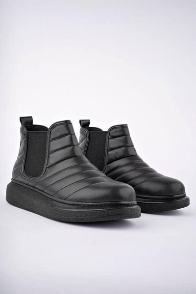 Aymood SLW205 Boston - Men's Black Sports Boots, Laceless and ST Model