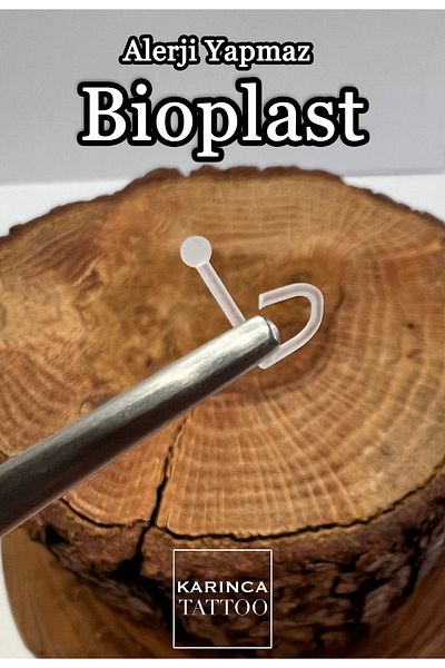 Karınca Piercing Bioplast Transparent Piercing (Ant Tattoo)