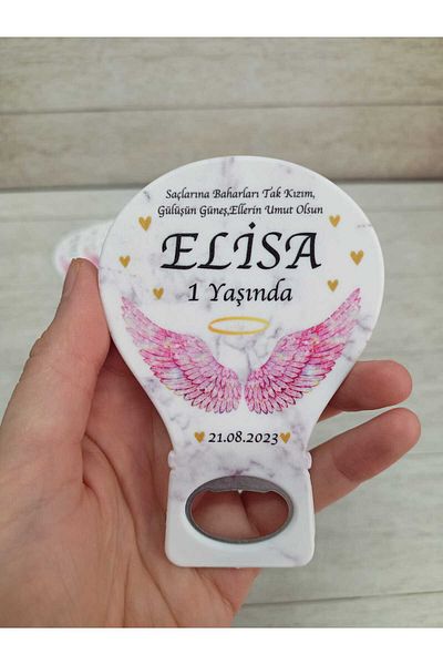 onuratasarlat 30 Pink Balloon Magnets - Newborn, Birthday, Circumcision, Engagement, Promise Model