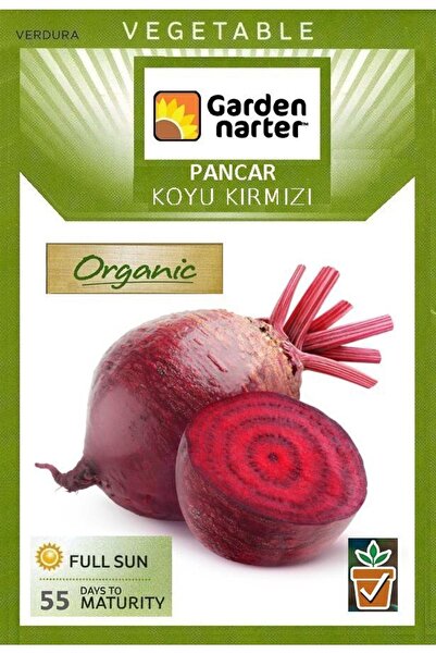 GARDEN NARTER Kırmızı Pancar Tohumu Doğal Organik Koyu Kırmızı Pancar Tohumu ...