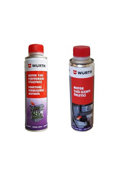 Würth Motor Yağı Performans İyileştirici +  Motor Yağı Sızıntı Önleyici 300 ml