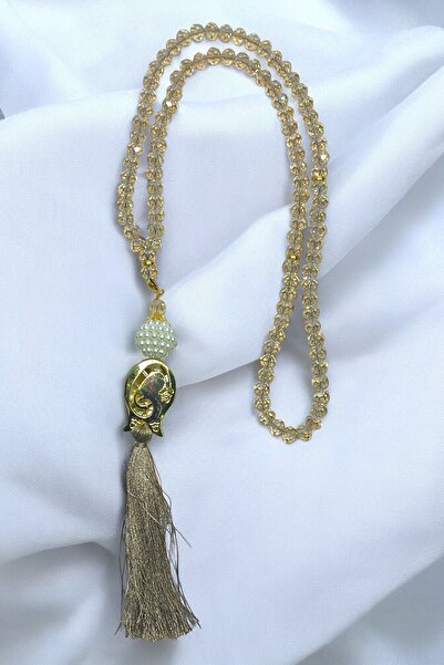 Hanedan Hediyelik Göz Alıcı Kristal Cam Tesbih 12 Farklı Renk Seçeneğiyle Lal...