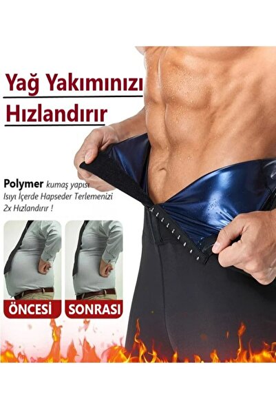 MİSTİRİK Sauna Leggings Model Adjustable Agraf Hoop Slimming Thermal Leggings