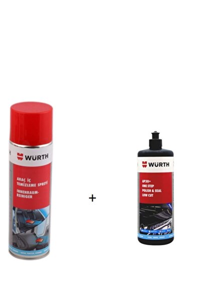 Würth Araç Içi Temizleme Spreyi 500ml+mumlu Cila 1lt