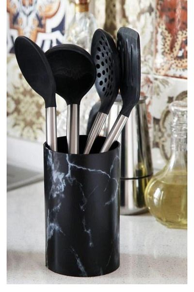 GÖNÜL Black Silicone Heart Bucket Set - G2869-S