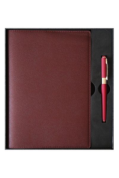 Victoria's Journals B5 Manager's Notebook with Box - 19X25 Cm, Ivory 96 Sheets, Monaco Pen