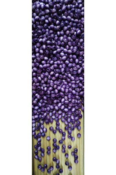 Flea Market Дървени мъниста 6 мм 80 гр - Люляк