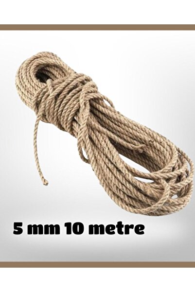 izmir Bitpazarı 5 mm 10 metara jutnog užeta - Pleteno uže - Konopljino uže -