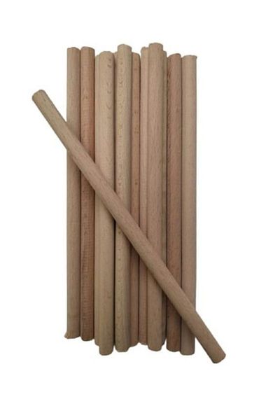 Selin 20 Cm Raw Unprocessed Wooden Stick - (5 Pieces)