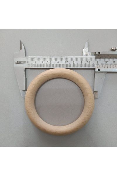 Selin Natural Wooden Ring Teether 90 mm 5 Pieces