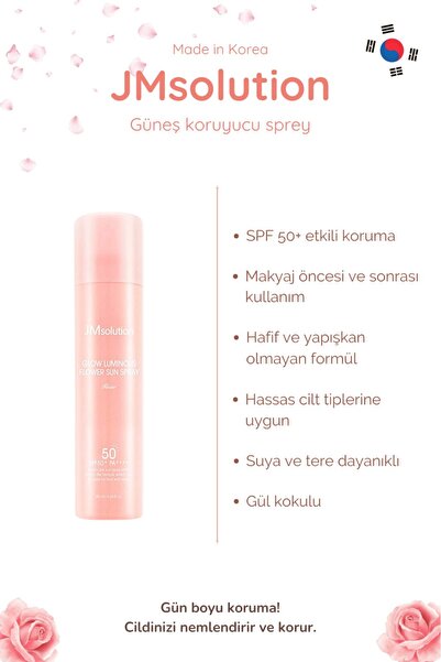 JMsolution Glow Luminous Flower Sun Sprey spf50+ PA++++